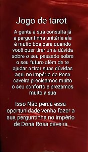 1 pergunta para o tarot