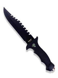 Faca Lâmina Aço Inox Cabo Emborrachado Com Bainha Idea ID-0535C (FACABMDJ058)