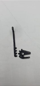 mecanismo de segurança calço de interposição, trava e roda dentada