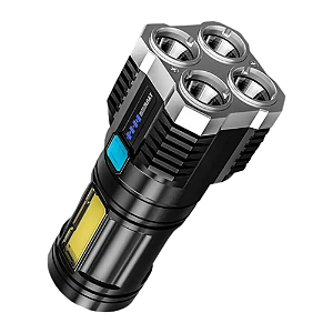 Lanterna Led à Prova D’água 4 Núcleos Usb Recarregável INNOVI CRAFT