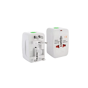Adaptador de tomada universal branco INNOVI CRAFT