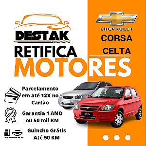 Retifica do Motor Corsa Celta 1.0 8V