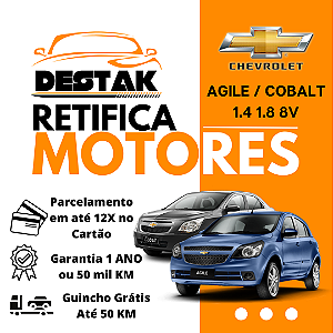 Retifica Motor Agile Cobalt 1.4 1.8 8V