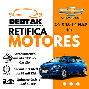 Retifica Motor Onix Prisma 1.0 1.4 Flex 13/... 4 e 3 cilindros