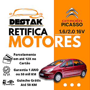 Retifica Motor Xsara Picasso 1.6 2.0 16V