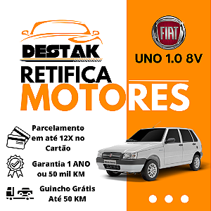 Retifica do Motor Uno 1.0 8v