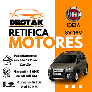 Retifica Motor Idea 1.4 1.6 1.8 8V 16V