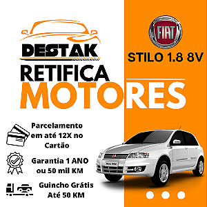 Retifica Motor Stilo 1.8 2.4 8V 16V