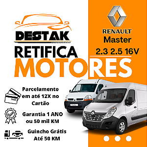 Retifica Motor Renault Master 2.3 2.5 16V