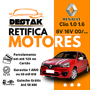Retifica Motor Clio 1.0 1.6 8V 16V 00/...