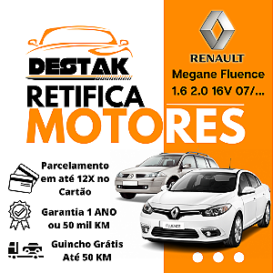Retifica Motor Fluence Megane 2.0 16V