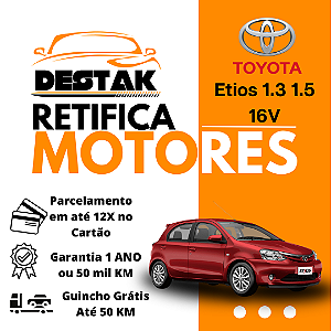 Retifica Motor Etios 1.3 1.5 16V
