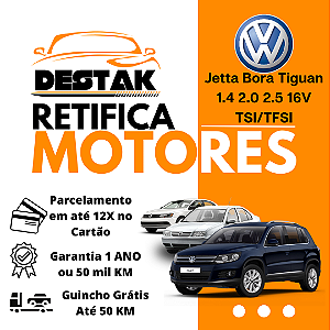 Retifica Motor Jetta Bora Tiguan 16V TSI/TFSI