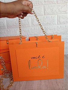 MALETA ELEGANCE ALÇA CORRENTE 25X15X5