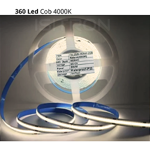 Fita 360 Led Cob Branco Neutro 4000k Dupla Face IP20 5 Metros