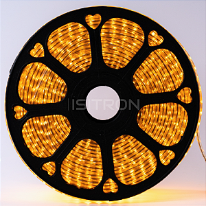 Mangueira Led 100 Metros Branco Quente IP67 5050 Chata