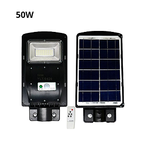 Luminária Solar 50w Led Com Sensor e Controle uso geral
