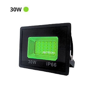 Refletor LED 30W Verde SMD IP66