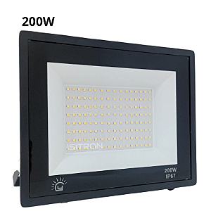 Refletor LED 200W IP67 Slim Branco Frio
