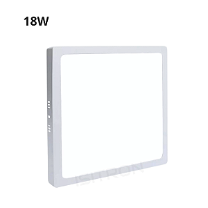 Painel Plafon Led 18W Sobrepor Quadrado