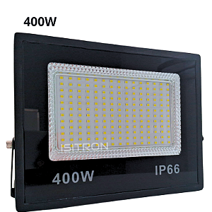 Refletor LED 400W Mini-Slim IP66 SMD Branco Frio