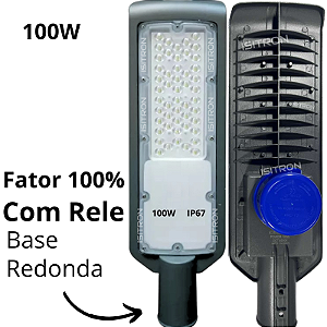 Luminária 100W Com Relé Fotocélula Base Redonda Led SMD Fator 100% uso geral