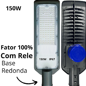 Luminária 150W Com Relé Fotocélula Base Redonda Led SMD Fator 100% uso geral