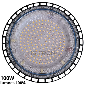 Luminária de Led UFO 100W High Bay Industrial Smd