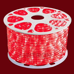 Mangueira Led Redonda 100 Metros Vermelha IP67 - Ø 11mm