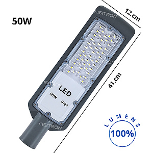 Luminária 50W Fator 100% Led SMD IP67 Base Redonda uso geral