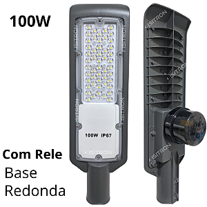 Luminária 100W Com Relé Fotocélula Base Redonda Led SMD