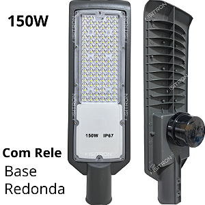 Luminária 150W Com Relé Fotocélula Base Redonda Led SMD