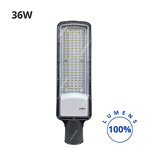 Luminária 36W Fator 100% Led SMD IP67 Base Redonda 140LM/W uso geral
