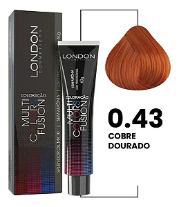 Coloração sem Amônia Multi Colors Fusion 0.43 Cobre Dourado 60g | London Cosméticos