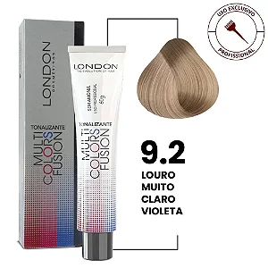 Tonalizante Multi Colors Fusion 9.2 Castanho Médio Vermelho Intenso 60g | London Cosméticos