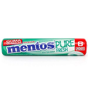 Goma de Mascar Mentos Wintergreen 8 Unidades