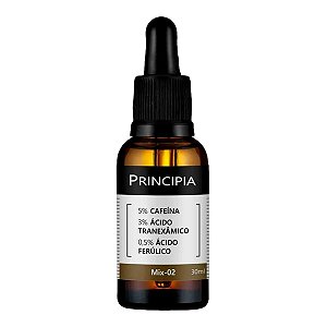 Sérum Facial Principia Mix-02 5% Cafeina + 3% Tranexamico + 5% Ácido Ferulico 30ml