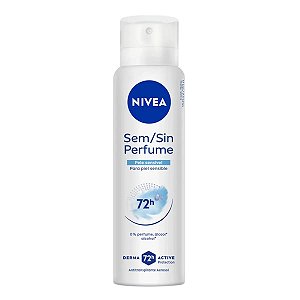 Desodorante Antitranspirante Nivea Aerossol Sem Perfume Pele Sensível 150ml