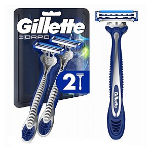 Aparelho De Depilação Corporal Gillette Corpo Descartável 2 unidades