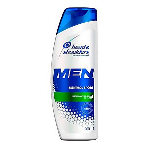 Shampoo Head & Shoulders Men Menthol Sport Cuidados com a Raiz 200ml