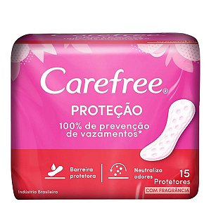 Protetor Diário Carefree Proteção Original Com Fragrância 15 unidades