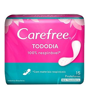 Protetor Diário Carefree Todo Dia Sem Fragrância 15 unidades