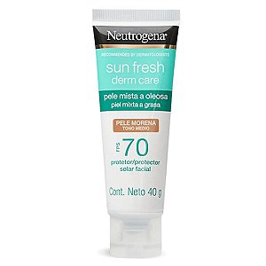 Protetor Solar Facial Neutrogena Sun Fresh Pele Morena FPS70 40g