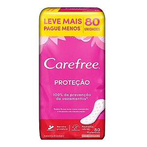 Protetor Diário Carefree Proteção Com Perfume 80 Unidades