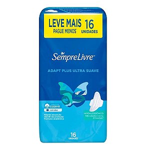 Absorvente Externo Sempre Livre Adapt Plus 16 Unidades