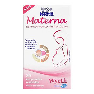 Suplemento alimentar Materna Vitaminas & Minerais 30 unidades