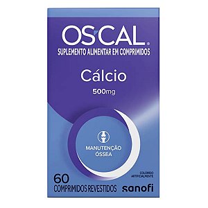Suplemento Alimentar Os-Cal Cálcio 500mg 60 comprimidos revestidos