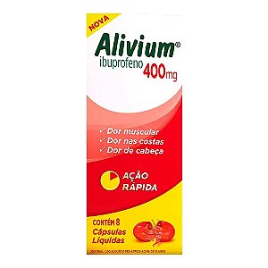 Alivium 400mg Mantecorp Farmasa 8 Cápsulas