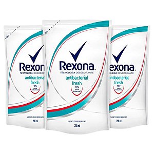Sabonete Líquido Rexona Antibacterial Fresh Refil 200ml