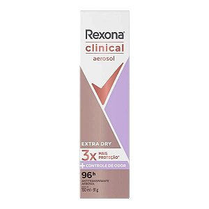 Desodorante Feminino Rexona Clinical Extra Dry Aerosol 150ml